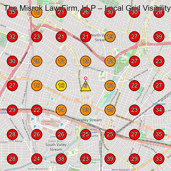 The Misrok Law Firm, LLP GeoGrid visibility map for Estate Planning Attorney in Cedarhurst